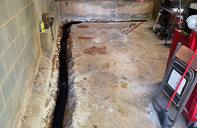 Basement Waterproofing, Crawl space and sump pump service showed in the picture