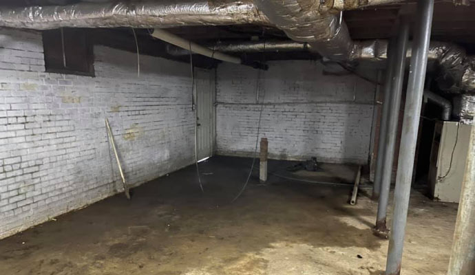 Basement structural damage