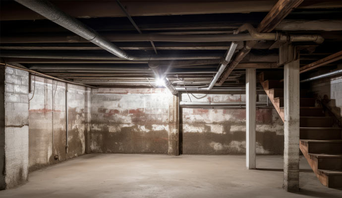 Wet mold basement needs dehumidification