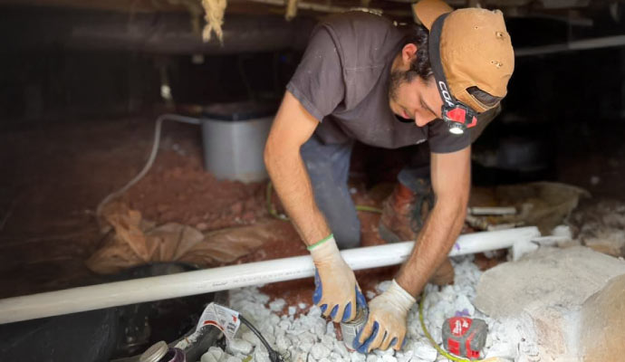 Crawlspace repairing