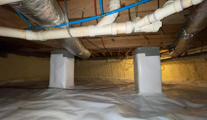 Crawlspace waterproofing
