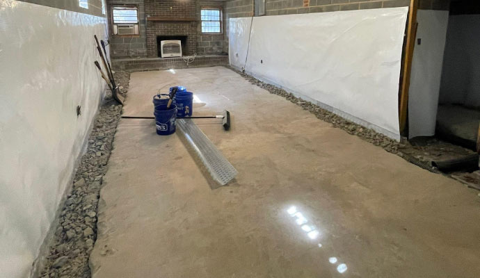 Drainage system installation